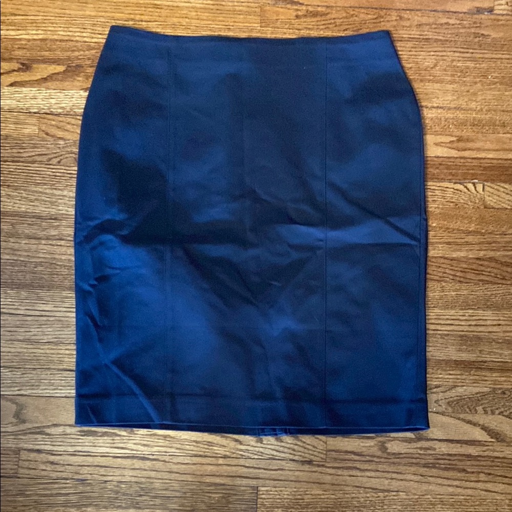 Zara Blue Knee-Length Pencil Skirt for Work